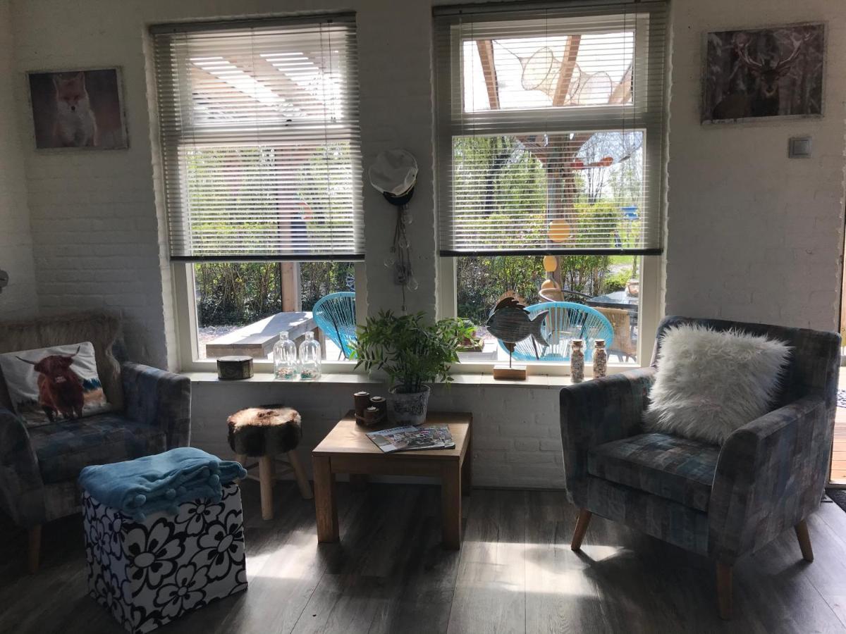 Bellemare Bungalow Lauwersmeer Mit Ueberdachte Veranda Und Eingezaeuntem Garten Anjum 외부 사진